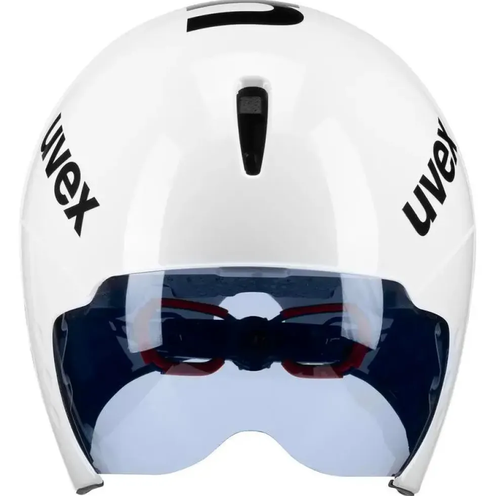Uvex race 8 Helm - wit-zwart
