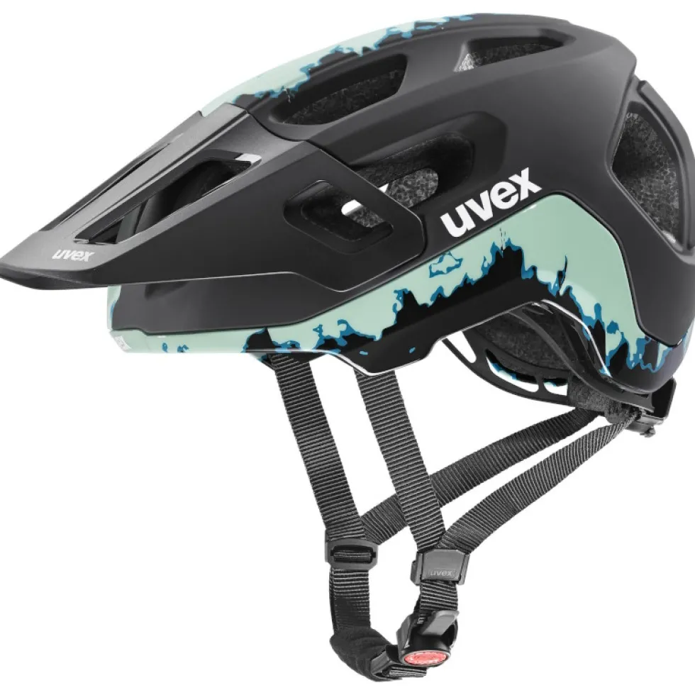 Uvex react Fietshelm - jade-zwart mat