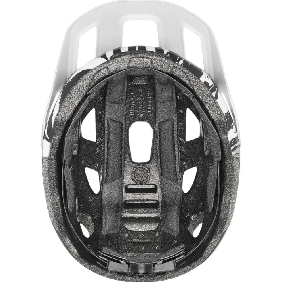 Uvex react jr. Kinder-fietshelm - wit-zwart mat