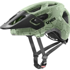 Uvex react jr. Kinder-fietshelm - moss green altimeter matt