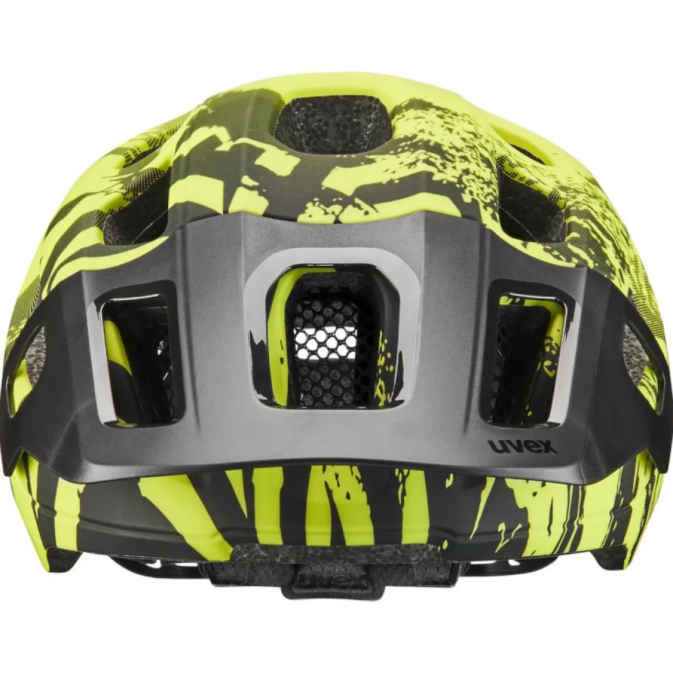 Uvex react jr. MIPS Kinderhelm - lime - zwart mat