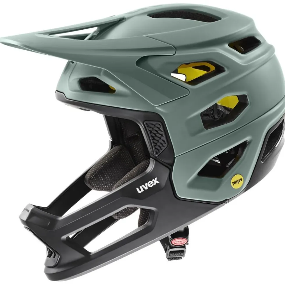 Uvex revolt MIPS Helm - mosgroen-zwart mat
