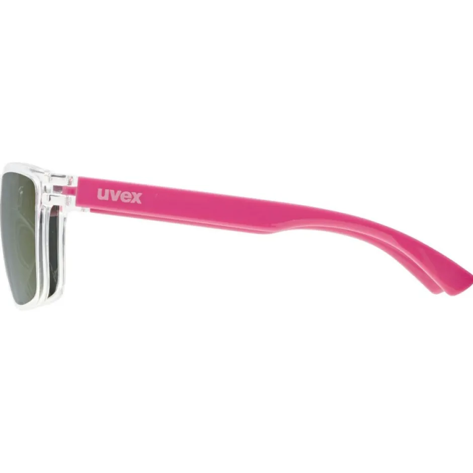 Brillen Kinderen < Uvex rookie Kinder Bril - clear-pink/mirror pink