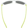 Uvex rookie Kinder Bril - white-lime matt/mirror green