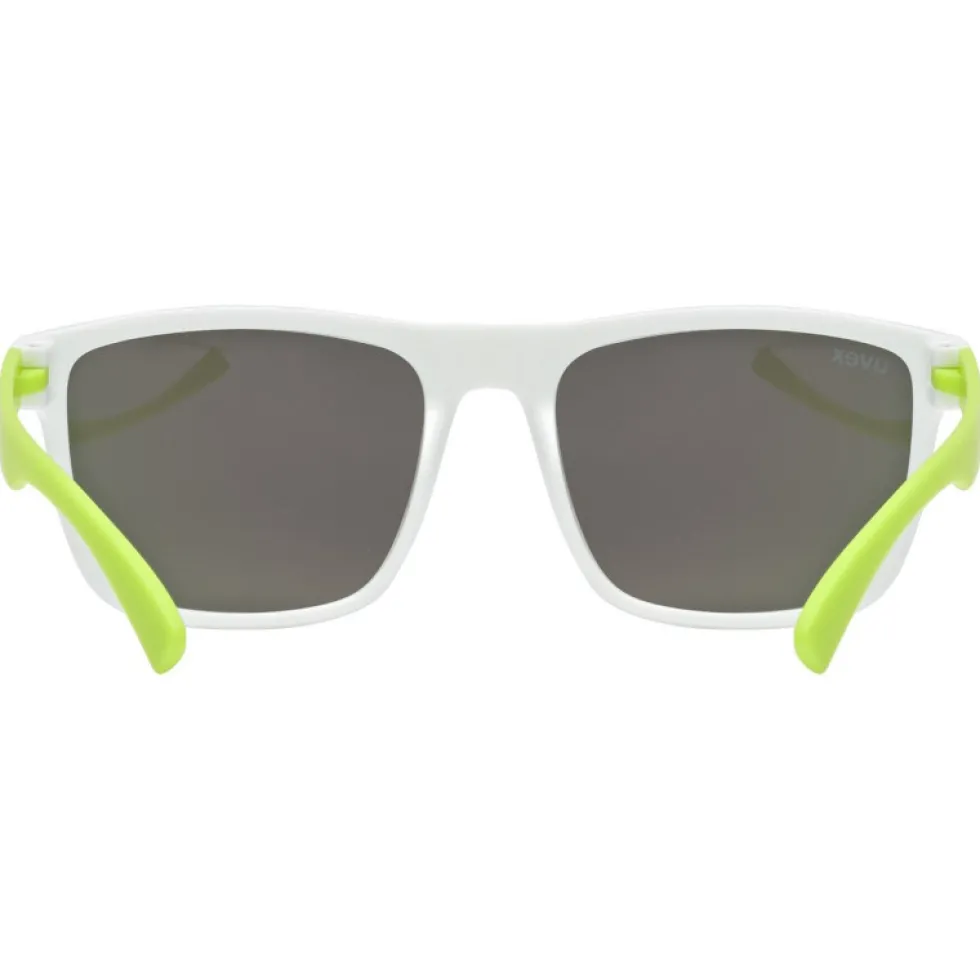 Uvex rookie Kinder Bril - white-lime matt/mirror green