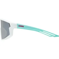 Uvex skyryse jr. Fietsbril kinderen - white-green/mirror silver