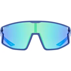 Brillen Kinderen < Uvex skyryse jr. Fietsbril kinderen - blue mattt/mirror green