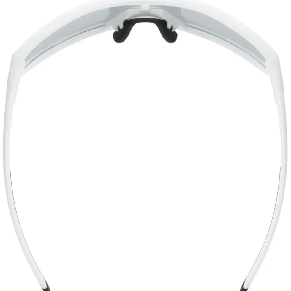Uvex skyryse V Fietsbril - white matt/litemirror silver