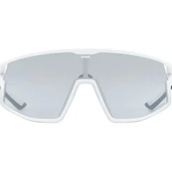 Uvex skyryse V Fietsbril - white matt/litemirror silver