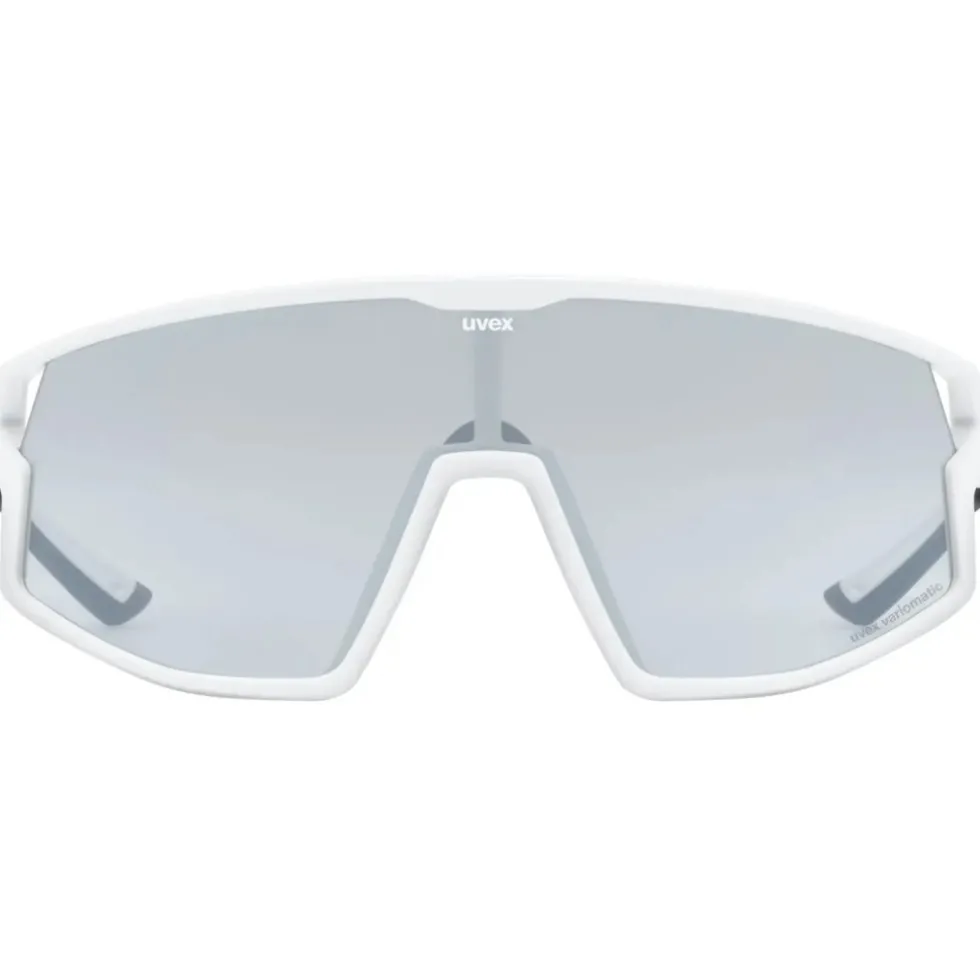 Uvex skyryse V Fietsbril - white matt/litemirror silver