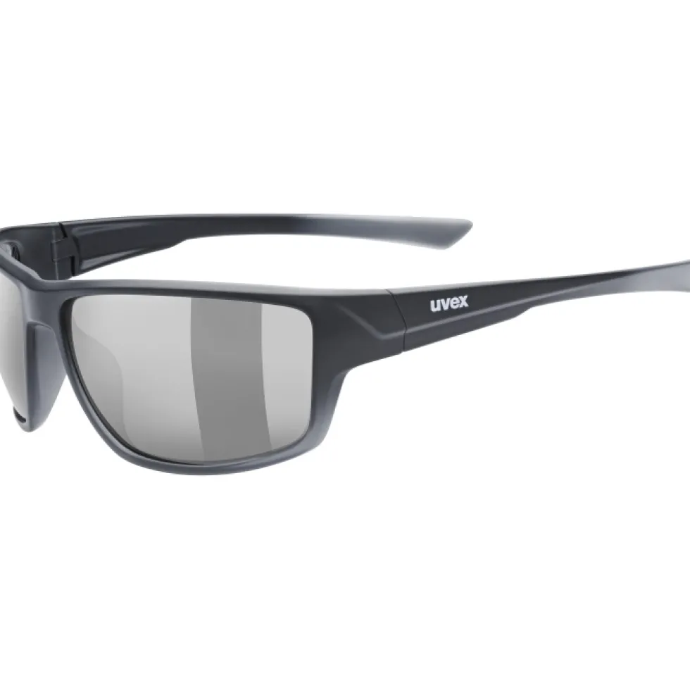 Uvex sportstyle 230 Fietsbril - black matt/litemirror silver