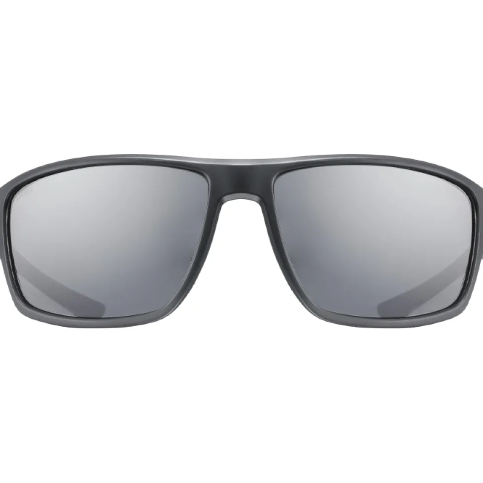 Uvex sportstyle 230 Fietsbril - black matt/litemirror silver
