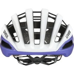 Uvex surge aero MIPS Fietshelm - wit - lila abrikoos mat