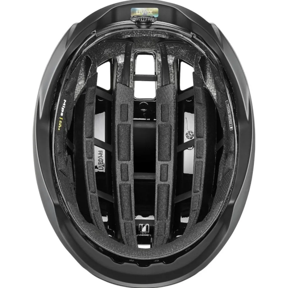 Uvex surge aero MIPS Fietshelm - zwart - saliegroen mat