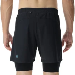 UYN Running Exceleration Performance 2in1 Shorts Heren - Black/Cloud