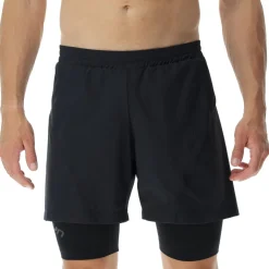 UYN Running Exceleration Performance 2in1 Shorts Heren - Black/Cloud