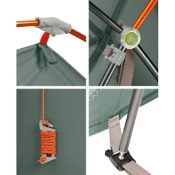 Tenten, Tarps & Hangmatten < Vaude Allround Chapel XT 3P Tent - agave