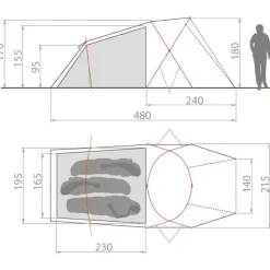 Tenten, Tarps & Hangmatten < Vaude Allround Chapel XT 3P Tent - agave