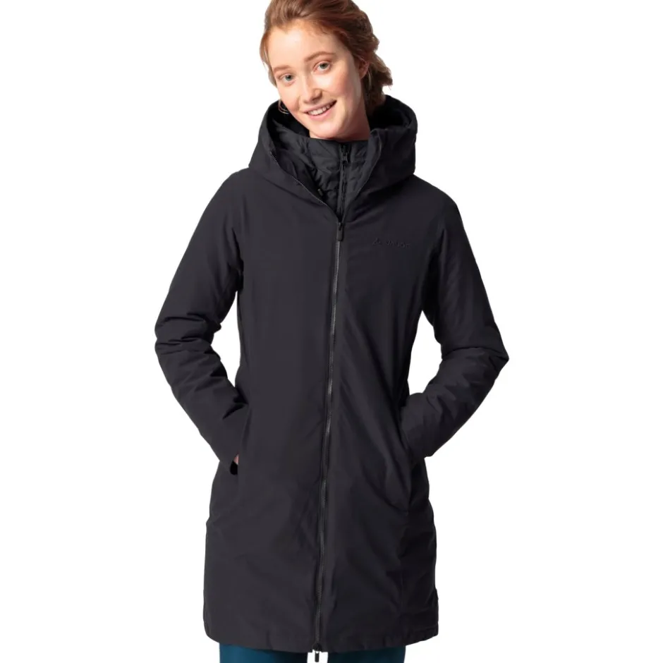 Jacks|Jassen & Vesten < Vaude Annecy III 3 in 1 Mantel Dames - zwart/zwart