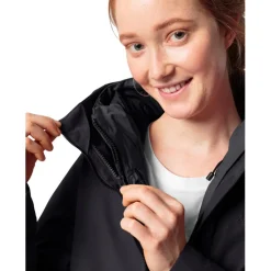 Jacks|Jassen & Vesten < Vaude Annecy III 3 in 1 Mantel Dames - zwart/zwart