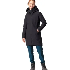 Jacks|Jassen & Vesten < Vaude Annecy III 3 in 1 Mantel Dames - zwart/zwart
