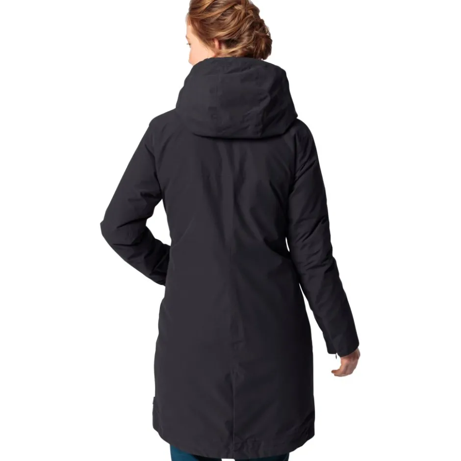 Jacks|Jassen & Vesten < Vaude Annecy III 3 in 1 Mantel Dames - zwart/zwart