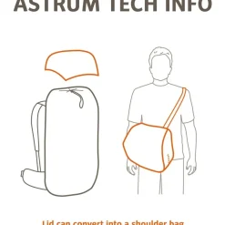 Rugzakken & Drinksystemen < Vaude Astrum EVO 60+10L Trekking Rugzak - zwart
