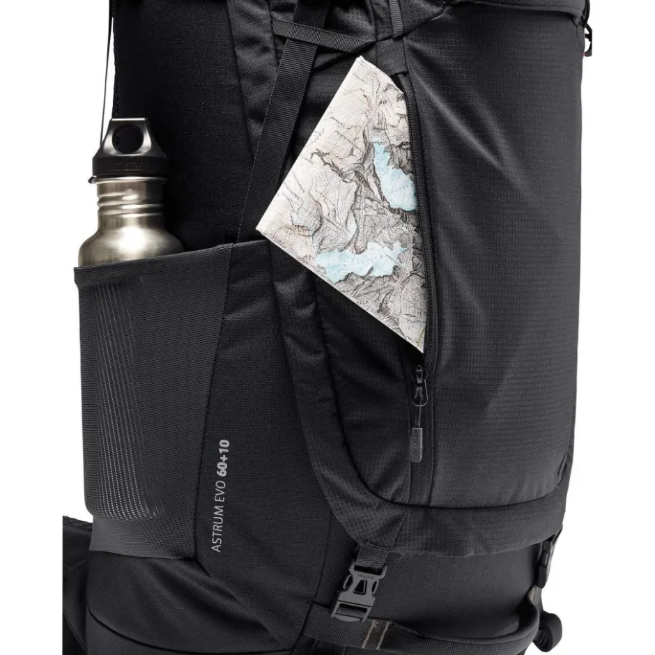 Rugzakken & Drinksystemen < Vaude Astrum EVO 60+10L Trekking Rugzak - zwart