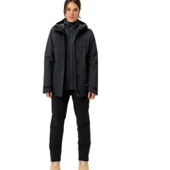 Jacks < Vaude Neyland 3in1 Jas Dames - zwart