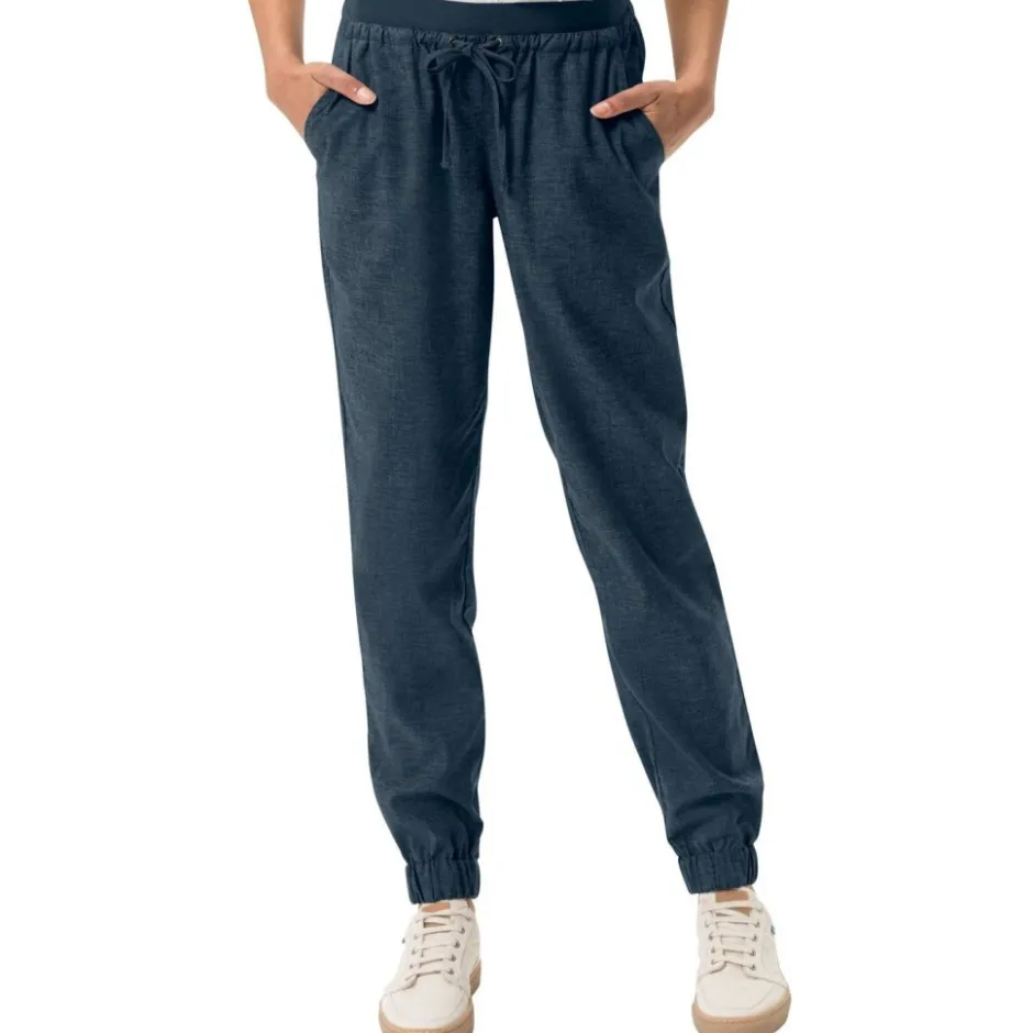 Broeken & Rokken < Vaude Redmont Broek Dames - dark sea