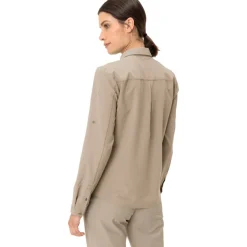 Vaude Rosemoor IV Shirt met Lange Mouwen Dames - linen