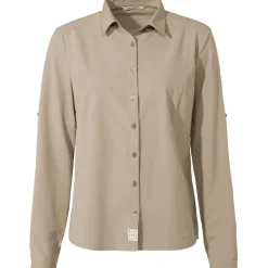 Vaude Rosemoor IV Shirt met Lange Mouwen Dames - linen