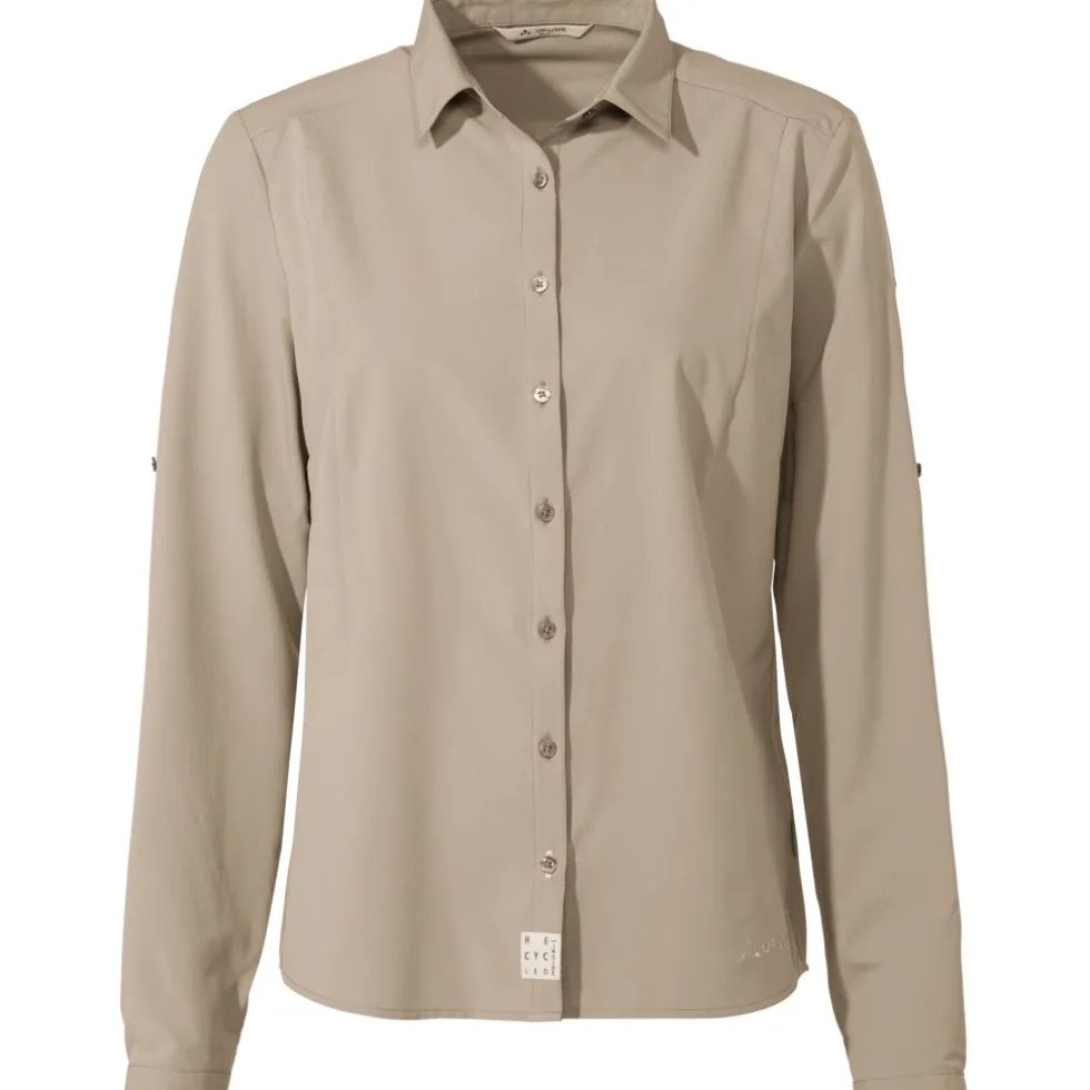 Vaude Rosemoor IV Shirt met Lange Mouwen Dames - linen