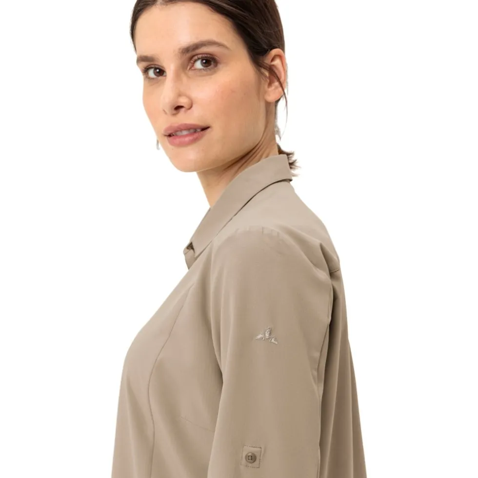 Vaude Rosemoor IV Shirt met Lange Mouwen Dames - linen