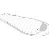 Vaude Rotstein 700 DWN Slaapzak - Rits Links - navy