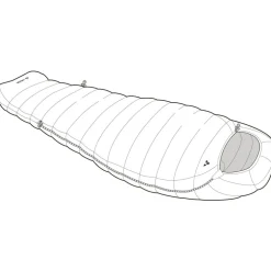 Vaude Rotstein 450 DWN Slaapzak - Rits Links - navy