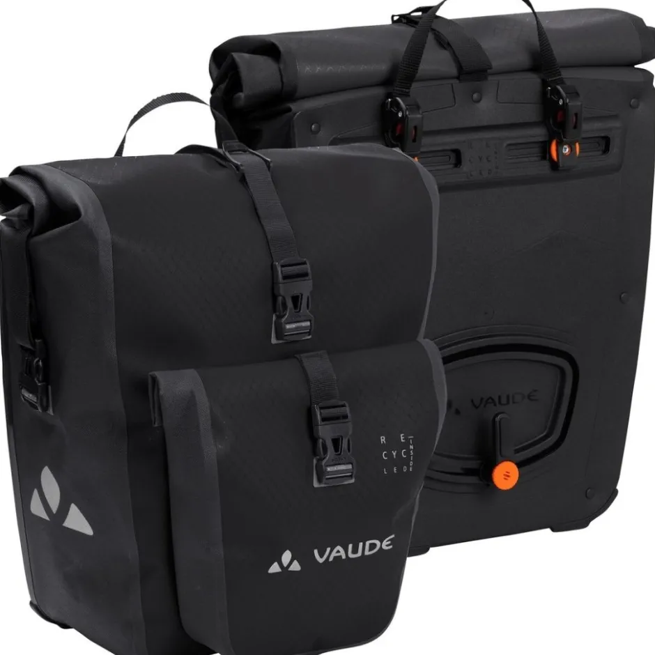 Bagagedragertassen < Vaude Aqua Back Plus Fietstas (rec) (Paar) - 2x25.5L - zwart