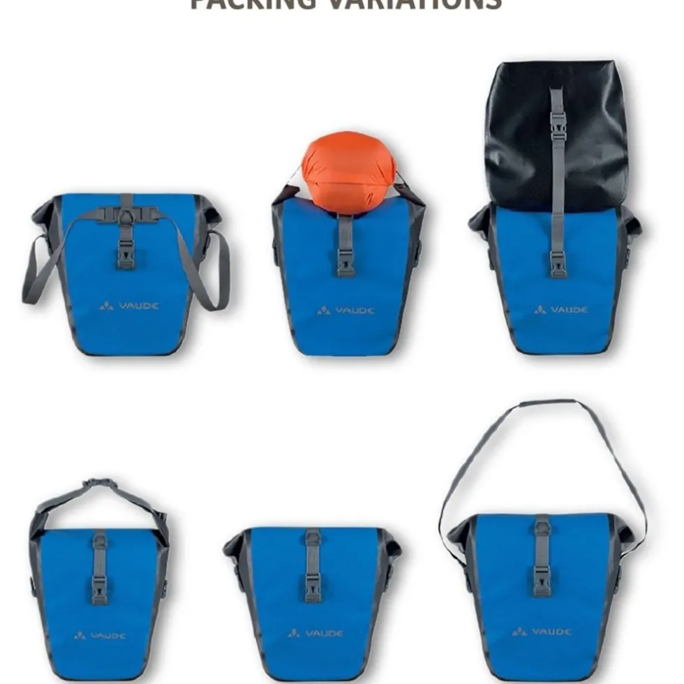 Vaude Aqua Back Plus Fietstas (Paar) - 2x25,5L - blue