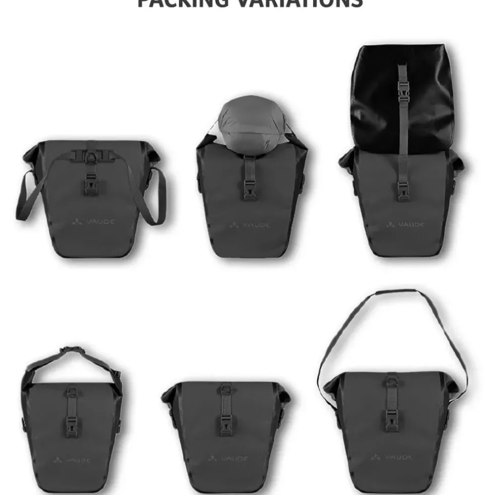Vaude Aqua Back Plus Fietstas (Paar) - 2x25,5L - black