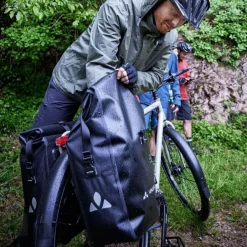 Bagagedragertassen < Vaude Aqua Back Single Fietstas (rec) - 24L - zwart