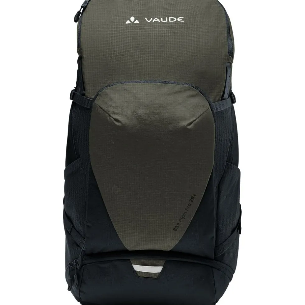 Vaude Bike Alpin Pro 28+L Rugzak - khaki