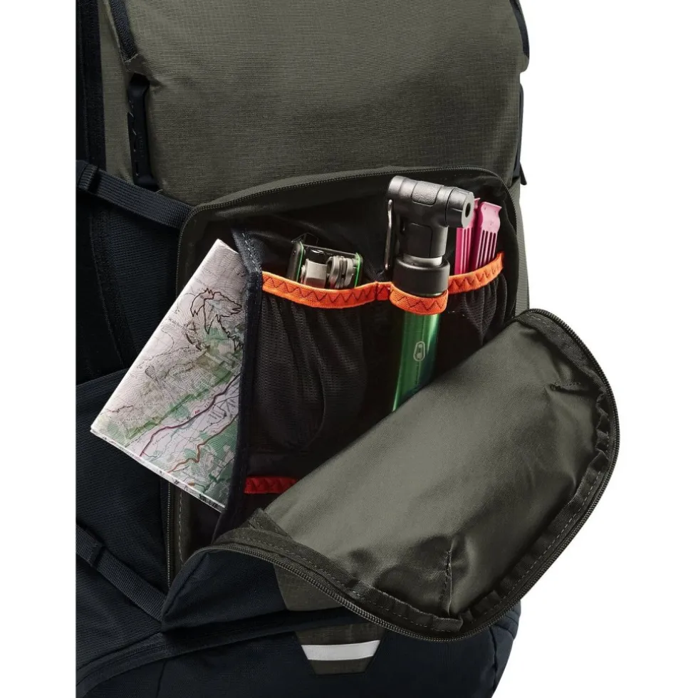Vaude Bike Alpin Pro 28+L Rugzak - khaki