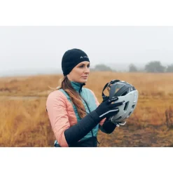 Mutsen En Doeken < Vaude Bike Warm Onderhelm - black/white
