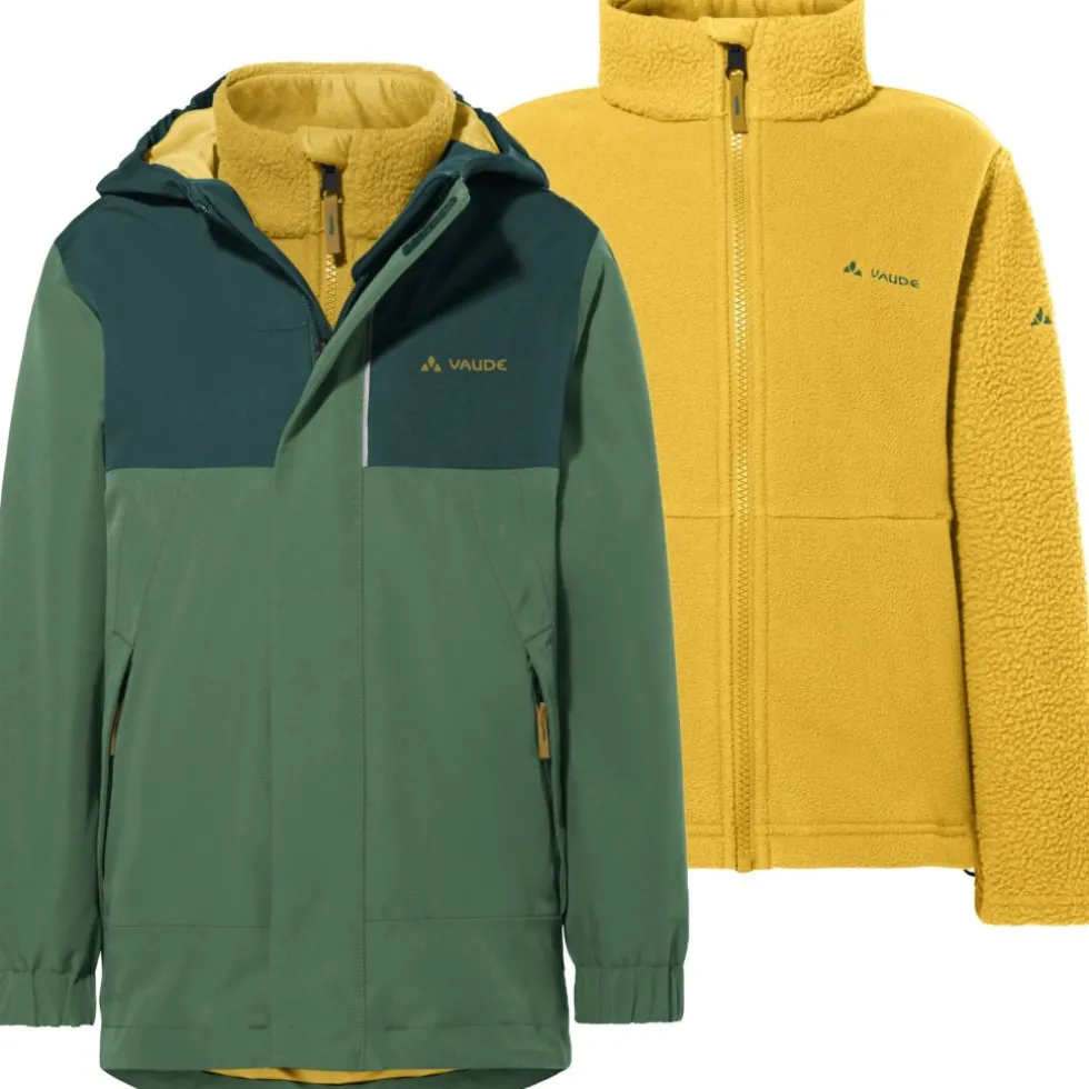 Vaude Caprea 3in1 Jas Kinderen - woodland