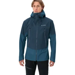 Jassen & Vesten < Vaude Croz Alpine 3L Jas Heren - baltic sea