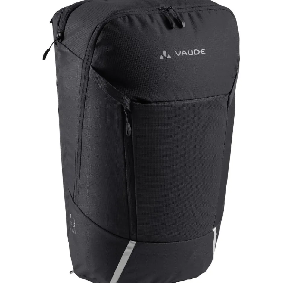 Bagagedragertassen < Vaude Cycle II 20L Rugzak + Fietstas - zwart
