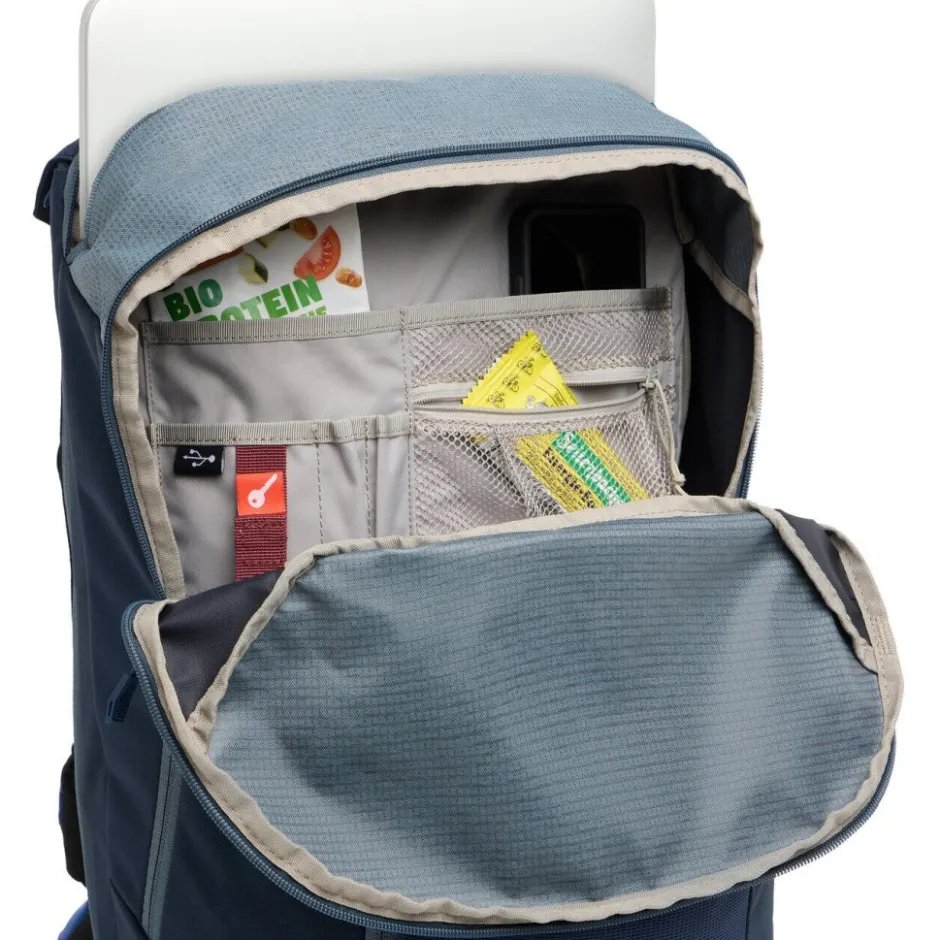 Bagagedragertassen < Vaude Cycle II 20L Rugzak + Fietstas - heron