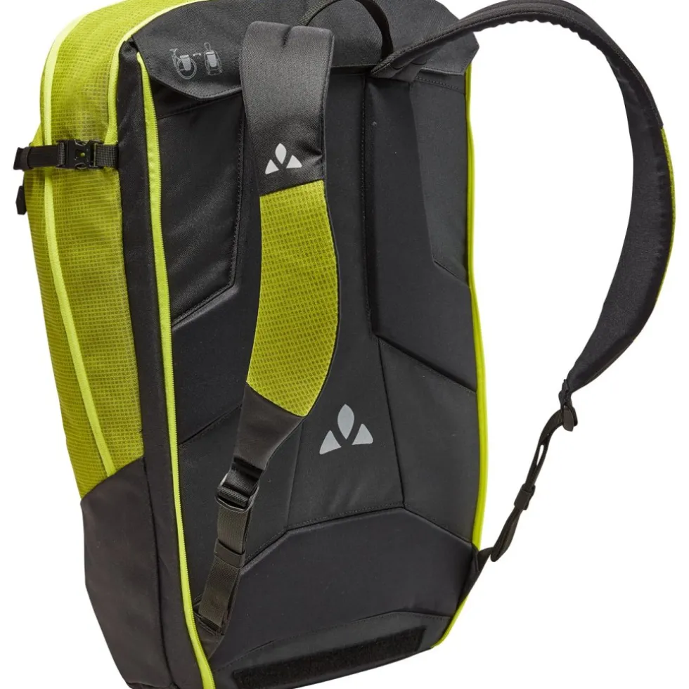 Vaude Cycle II Luminum 28L Rugzak + Fietstas - bright green