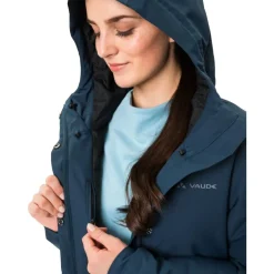 Vaude Cyclist II Parka Gewatteerd Dames - dark sea