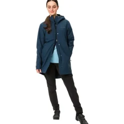 Vaude Cyclist II Parka Gewatteerd Dames - dark sea